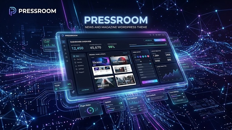Pressroom v7.7 – News and Magazine WordPress Theme (Visual Composer Drag & Drop Builder)