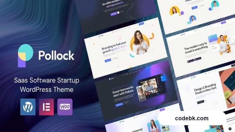 Pollock v1.2.9 – SaaS Software Startup WordPress Theme (Elementor-Powered, Multipurpose)