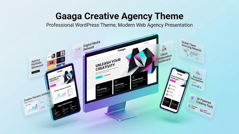 Gaaga v2.0.9 – Creative Agency & Business Consultant WordPress Theme (Elementor Demo Library, Multi-Industry Ready)