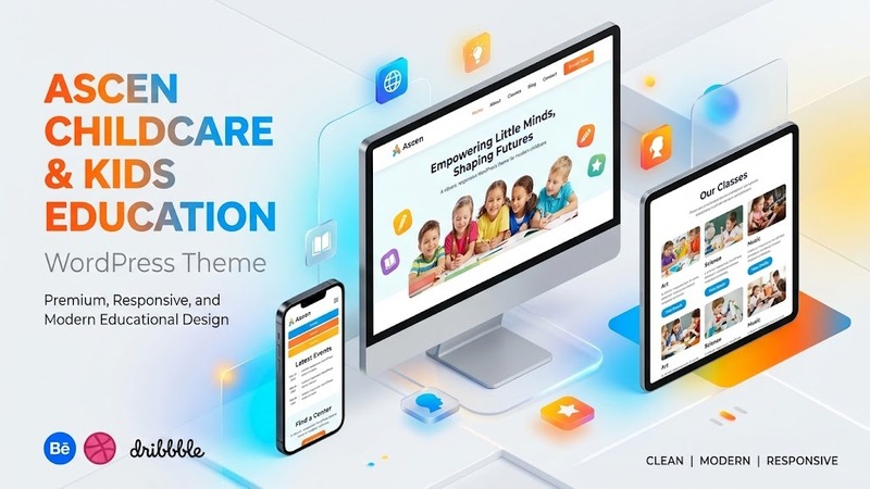 Ascen v1.5 – Childcare & Kids Education WordPress Theme (Elementor Demo Templates)