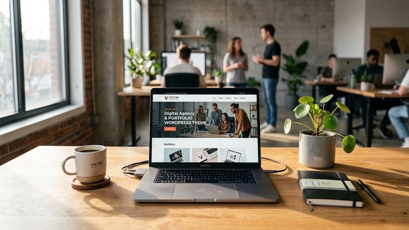 Victim v2.0.3 – Digital Agency & Portfolio WordPress Theme (Elementor-Powered, Starter Templates Included)