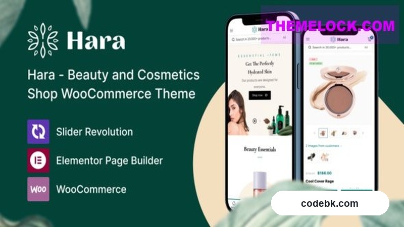Hara v1.2.22 – Beauty and Cosmetics Shop WooCommerce Theme (Elementor Built, RTL Ready)