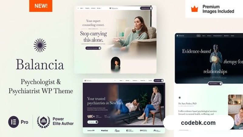 Balancia v10 – Psychology Counseling & Psychiatrist WordPress Theme (Elementor + RTL + WooCommerce)