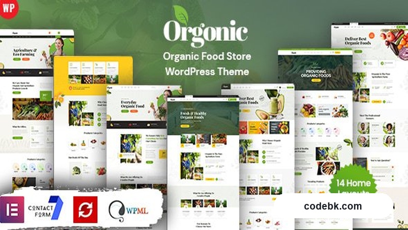 Orgonic v3.0 - Organic Food WordPress Theme – Fresh & Earthy Marketplace Design with Elementor Builder