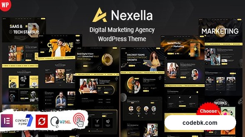 Nexella v4.0 – Digital Marketing WordPress Theme for Agencies (Elementor-Powered Prebuilt Demos)