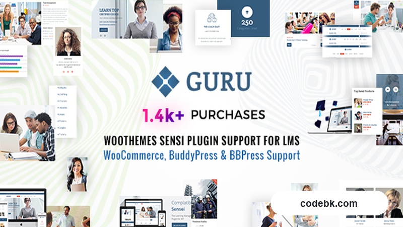 Guru v5.6 – Learning Management WordPress Theme for Online Courses & Education Platforms (Elementor-Powered)
