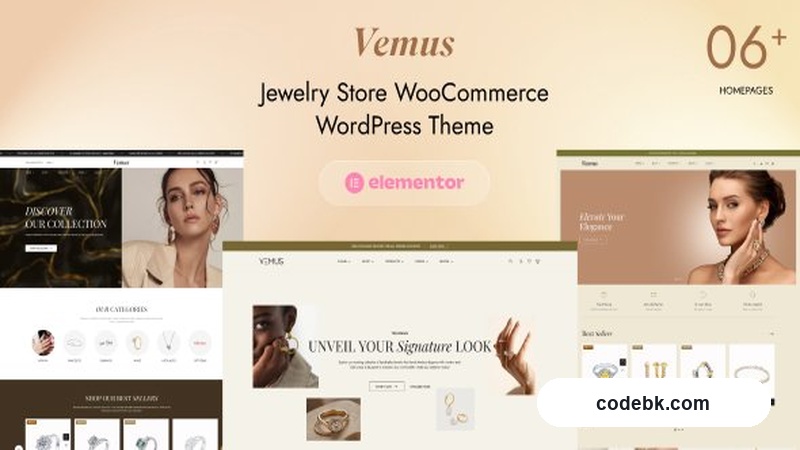 Vemus v1.0.3 – Jewelry Store WooCommerce WordPress Theme (Elegant Elementor-Powered Design for Luxury Retail)