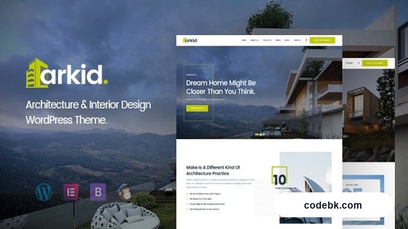 Arkid v2.0.67 – Architecture and Interior Design WordPress Theme (Elementor-Powered, Pre-Built Demos, No-Code Builder)
