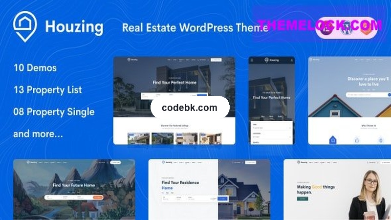 Houzing v1.0.44 – Real Estate WordPress Theme (Monetization-First, User Self-Service Listings, Agent Dashboard)