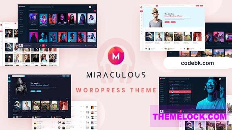 Miraculous v2.1.3 – Online Music Store WordPress Theme (Elementor-Powered, Responsive Music Streaming Template)