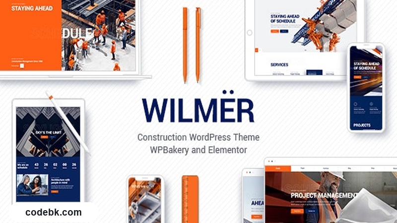 Wilmër v3.5 – Construction & Architecture WordPress Theme (Elementor-Powered, 900+ Fonts, Dual Premium Plugins)