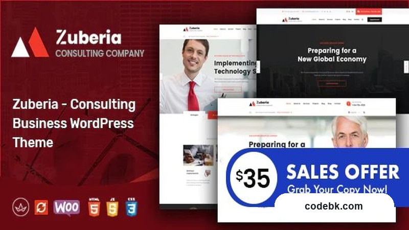 Zuberia v2.2 – Business Consulting Services WordPress Theme (Elementor-Powered, Fully Responsive)
