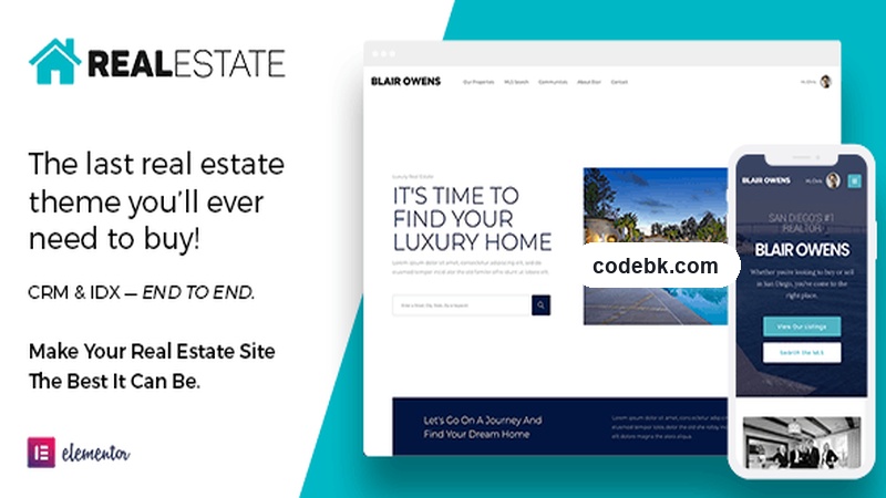 Real Estate 7 v3.6.4 – Professional Real Estate WordPress Theme with Elementor & Demo Imports