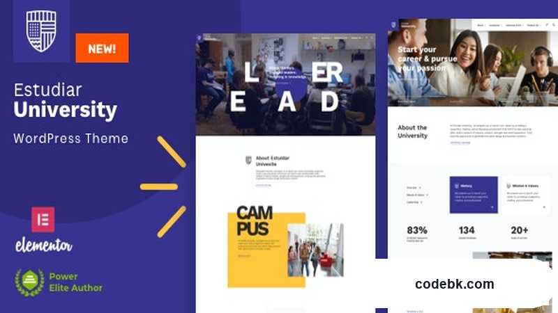 Estudiar v45 - College University WordPress – Higher Education Theme with Elementor (Academic Website Builder)
