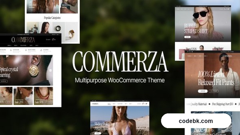 Commerza v1.0.0 – Multipurpose WooCommerce Theme (Elementor-Powered, 7+ Niches)