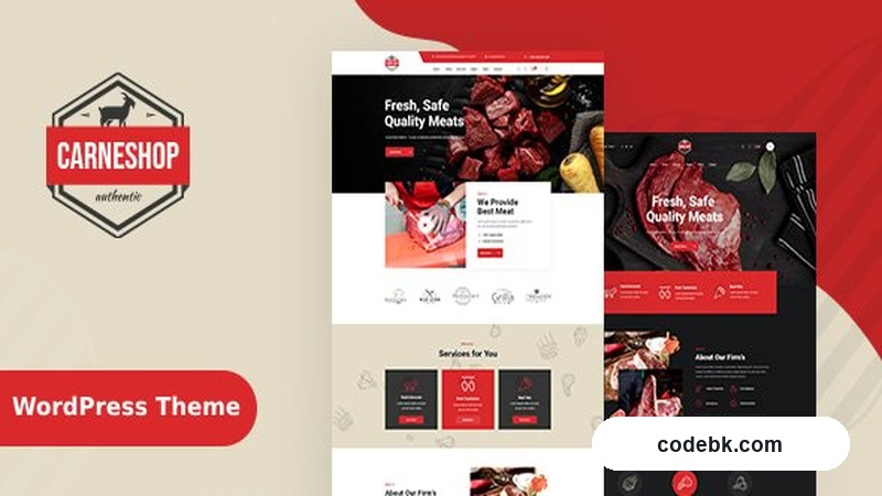 CarneShop v2.7 – Butcher & Meat Shop WordPress Theme + RTL (Elementor Page Builder)