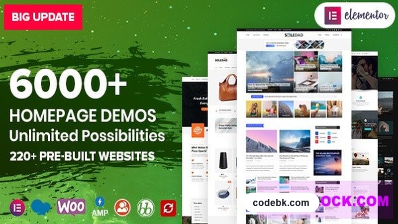 Soledad v8.7.5 – Multi-Concept Blog & Magazine WordPress Theme (5000+ Demos, Elementor & Gutenberg Built)