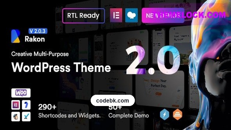 Rakon v2.3.5 – Creative Multi-Purpose WordPress Theme (Elementor-Based, Agency & Portfolio Ready)