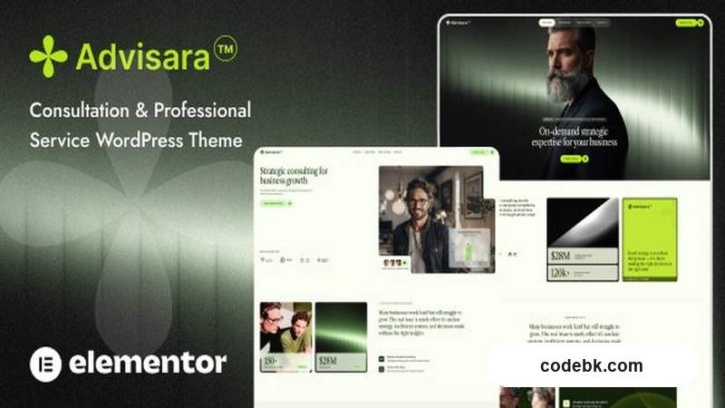 Advisara v1.0 - Consulting Business WordPress Theme – Professional Consulting & Advisory Firm Website (Elementor-Powered, One-Click Demo Install)