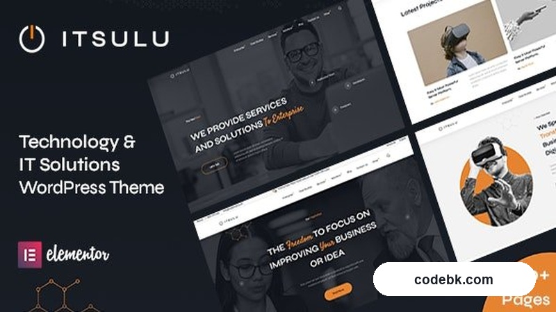 ITSulu v1.6.1 – Technology & IT Solutions WordPress Theme (Elementor-Powered, 30+ Pre-Built Pages)