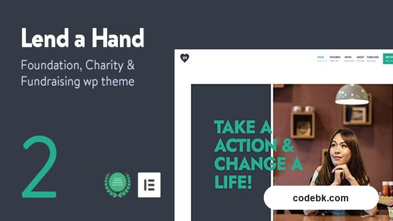 Lend a Hand v2.5 – Foundation & Charity WordPress Theme (Elementor, Give Donation Plugin, Nonprofit Ready)