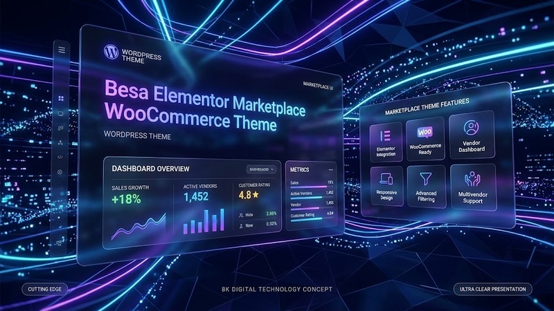 Besa v2.3.23 – Elementor Marketplace WooCommerce Theme (Mobile-First, Drag-and-Drop Builder)