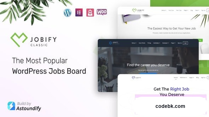 Jobify v4.3.4 – WordPress Job Board Theme for Job Aggregators & Company Portals (Elementor + WP Job Manager)
