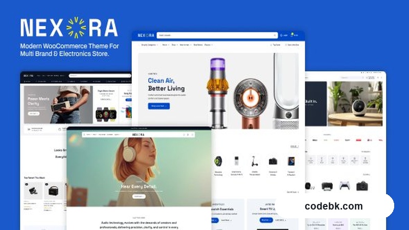 Nexora Shop v1.0.0 – Multibrand Electronics Store WooCommerce Theme (Elementor-Powered, 30+ Demo Layouts)