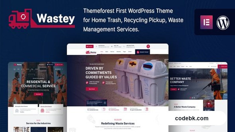 Wastey v1.4 – Waste Pickup and Disposal Services WordPress Theme (Elementor-Powered, Demo-Ready)