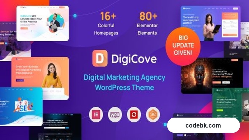 Digicove v1.0.6 – Digital Marketing Agency & Startup WordPress Theme (Elementor-Based)
