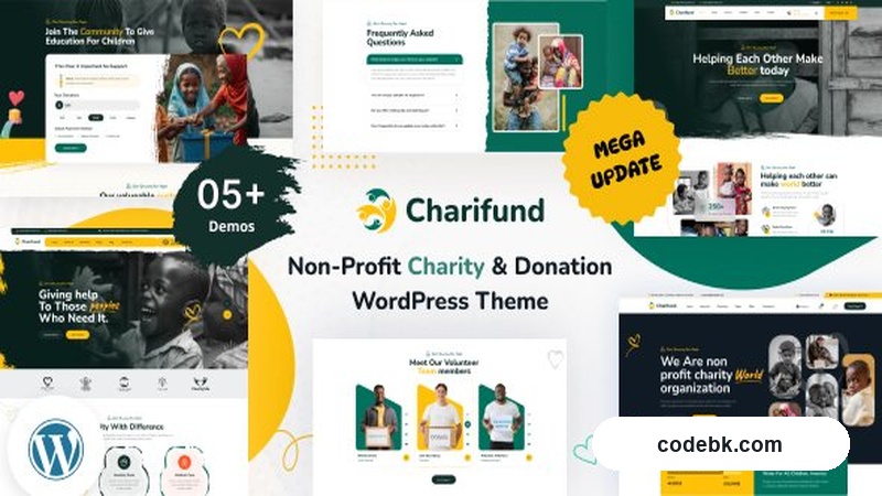 ChariFund v2.1 - Charity & Donation Foundation WordPress Theme Multipurpose – Purpose-Driven Theme for Charities, Nonprofits & NGOs (Responsive, Multi-Language, Pre-Built Demos)