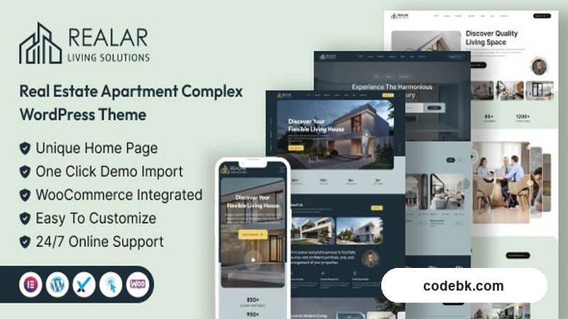 Realar v2.2.0 – Real Estate WordPress Theme (Elementor Built, 10+ Home Demos, Listing-Ready)