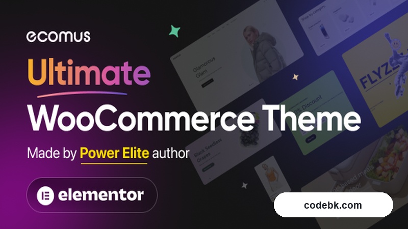 Ecomus v2.4.8 – Multipurpose WooCommerce Theme for High-Performance Online Stores (Elementor-Powered)