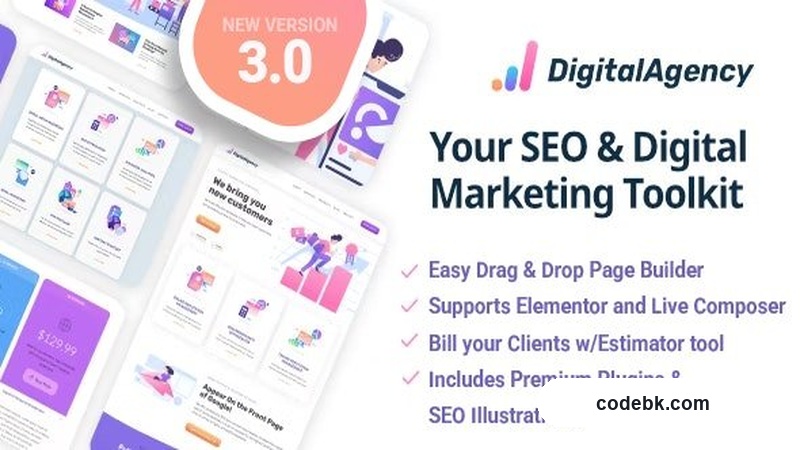 SEO WP v3.12.3 – Digital Marketing, SEO & Social Media Agency Theme (Elementor-Compatible)