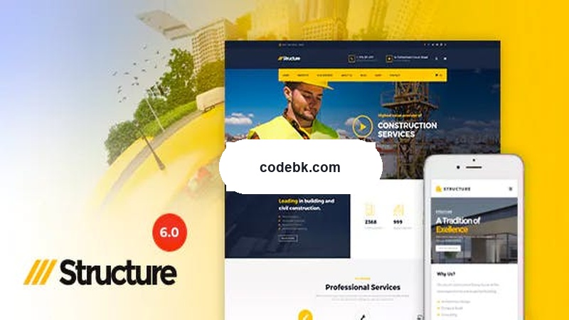 Structure v7.5.1 - Construction WordPress Theme – Responsive Building Services Theme for Contractors & Architecture Firms
