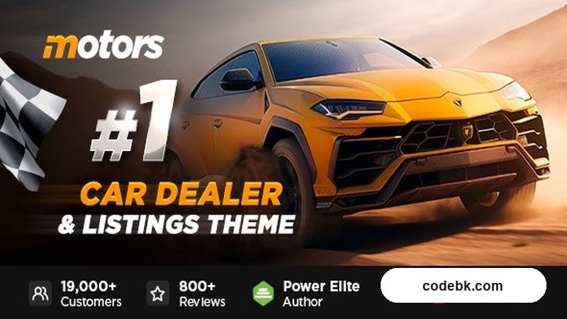 Motors v5.6.98 – Car Dealer, Rental & Listing WordPress Theme (Elementor-Powered Automotive Inventory Builder)