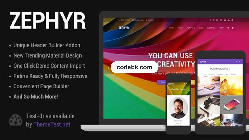 Zephyr v9.0.1 – Material Design WordPress Theme for Content Publishers & Digital Brands (Elementor & Gutenberg Ready)