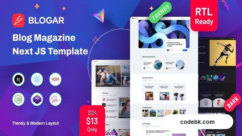 Blogar v1.3.4 – Blog Magazine WordPress Theme (Elementor-Powered, Fully Responsive)
