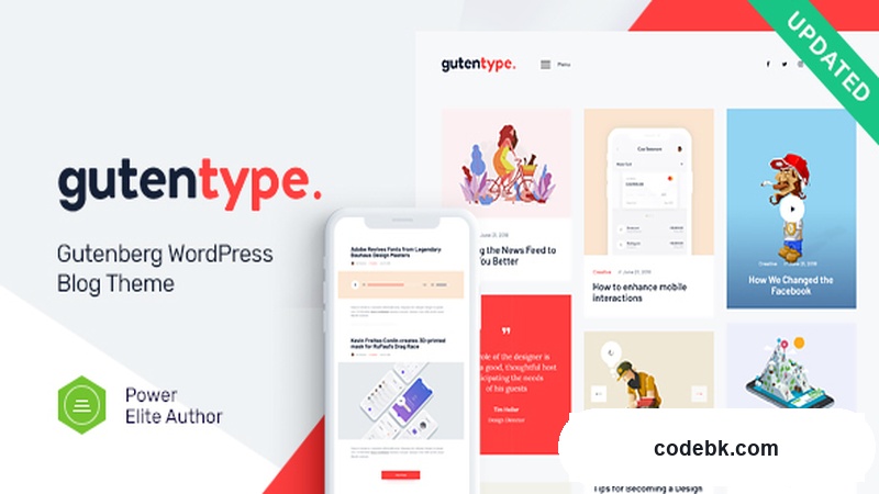 Gutentype v2.1.13 – Full Gutenberg WordPress Theme for Content & Niche Blogs (No Page Builder Required)