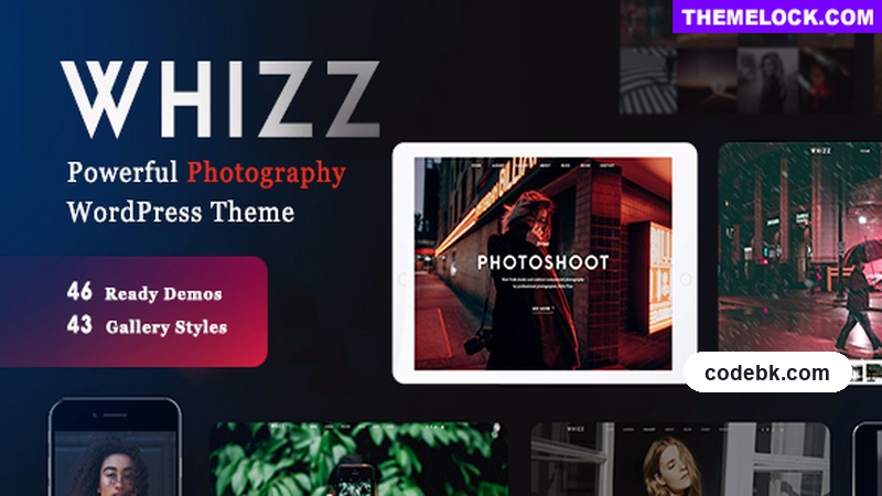 Whizz v2.4.9 – Photography WordPress Theme (Elementor Builder, Portfolio & WooCommerce Ready)