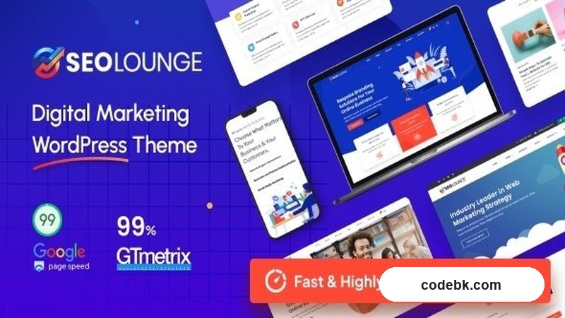 SEOLounge v5.0 – SEO Agency WordPress Theme (15 Homepage Designs, WPBakery Builder, Digital Marketing Focus)