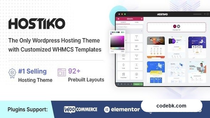 Hostiko v94.5.2 – Hosting WordPress & WHMCS Theme (WPBakery + Revolution Slider)