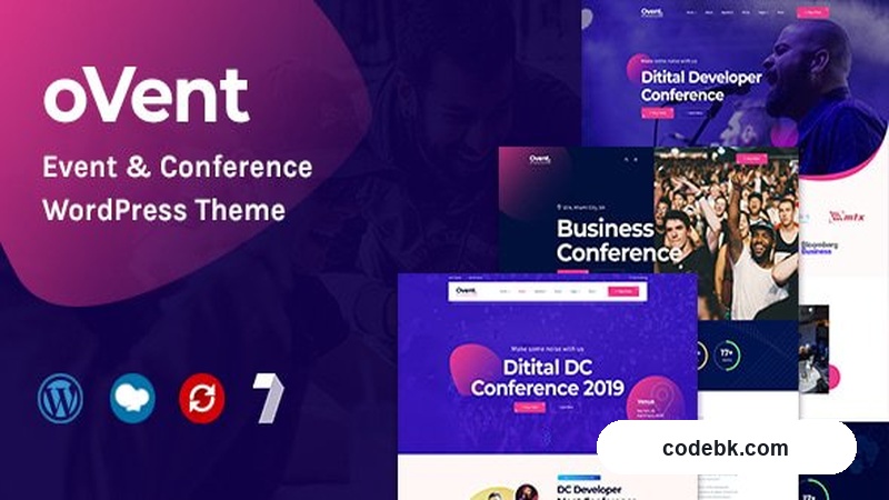 Ovent v1.1.0 - Event Conference WordPress Theme – Modern Event & Conference Theme with Multiple Demo Layouts (Clean & Responsive)