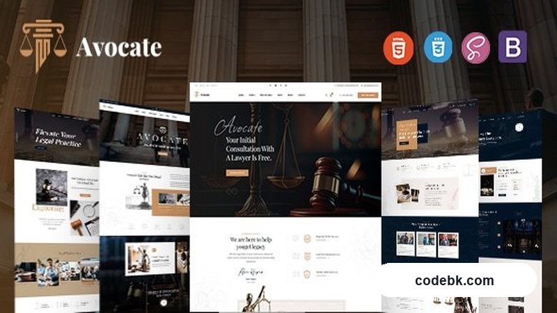 Avocate – Attorney & Lawyer HTML Template (Pre-Built Elements for Legal Firm Websites)