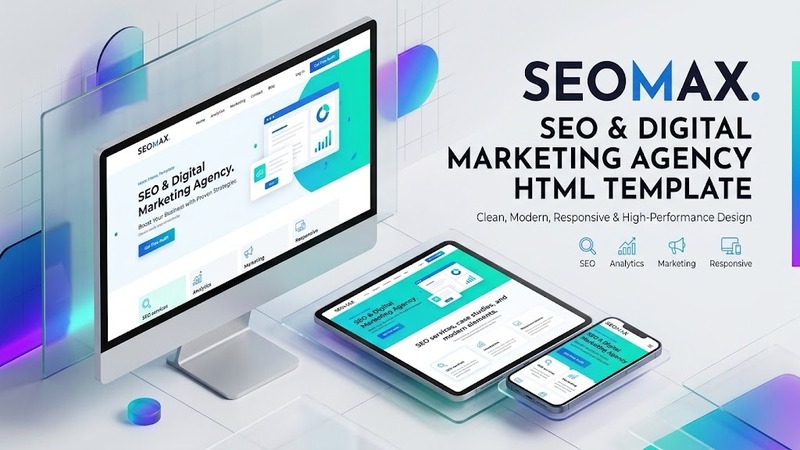 SEOMAX – SEO & Digital Marketing Agency HTML Template (Responsive, Multi-Page, Browser-Tested)