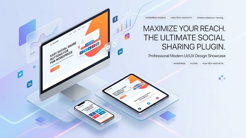 Easy Social Share Buttons for WordPress v11.6.1 – Social Sharing Plugin & Traffic Growth Tool (Lightweight, GDPR-Ready, Drag-and-Drop)