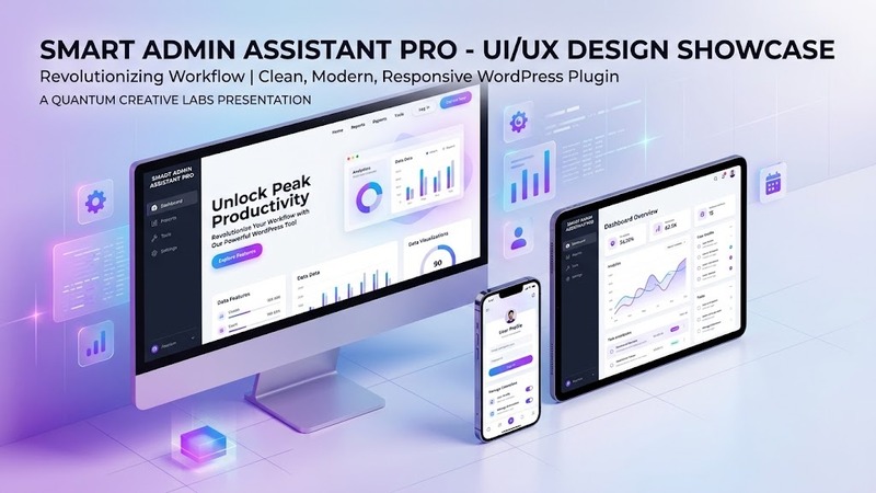 Smart Admin Assistant Pro v2.4.1 – WordPress Admin Dashboard Enhancement & Customization Plugin (Modular Toolkit for Backend Management)