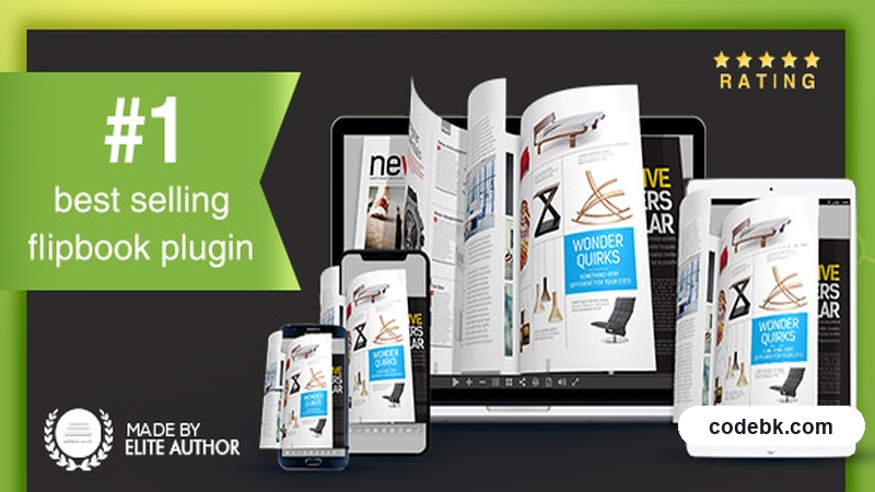 Real3D FlipBook v5.4 – PDF & Image Flipbook Plugin for WordPress (3D Viewer with Full Responsive Support)