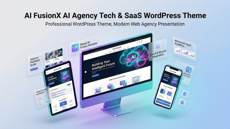 AI FusionX v10 – AI Agency, Tech & SaaS WordPress Theme (Elementor + Gutenberg Builder | 12+ Pre-Built Demos)